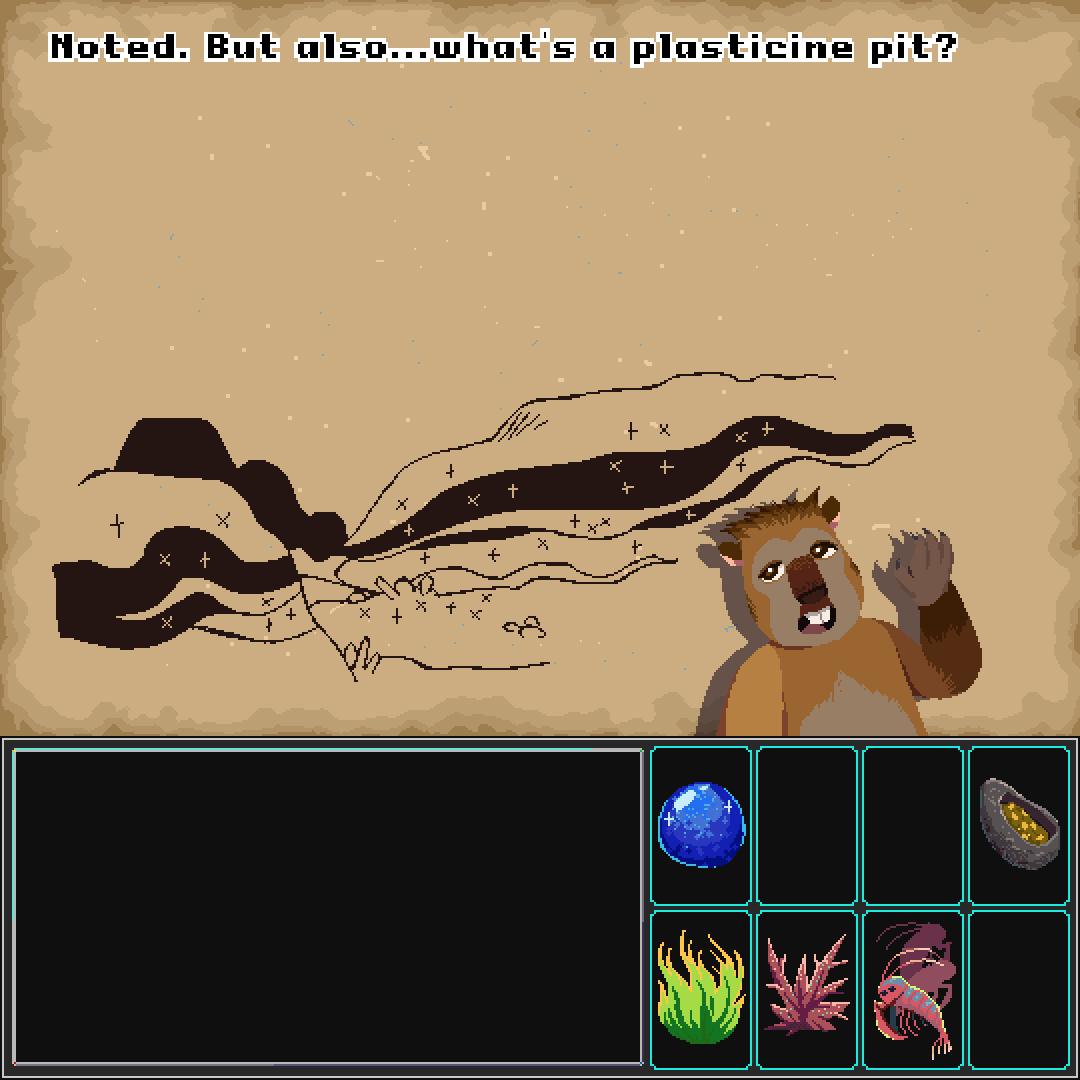 They're...shiny strata layers?